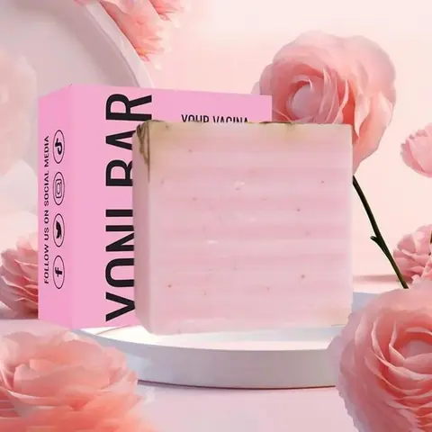 Handmade Scented Essential Oil Soap Bar - Herbal Infused Sweet Almond Oil, Oregano Extract, pH-Balanced Gentle Daily Wash Cleanser for Female Adults - Targets Wash-Related Dryness, Ideal for Feminine Care