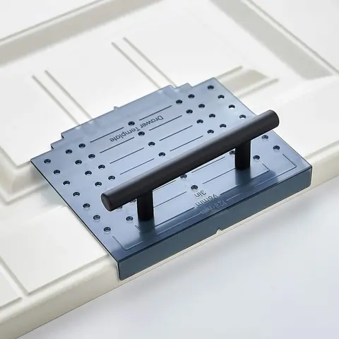 Ravinte Multi-Size Plastic Cabinet Door & Drawer Hardware Installation Kit, 3/16" Bit Ready, Fast Hole Marking, Easy Alignment for DIY Users, Fits Common Pull Sizes: 3" (76mm), 3.75", 5" (128mm)