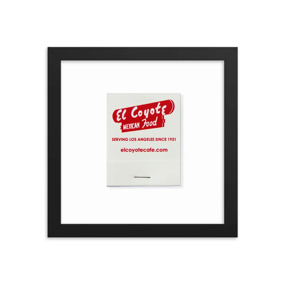 El Coyote Framed Print