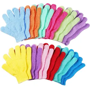 Exfoliating Shower Glove Dead Skin Remover One Size Available in Colorful Options for Personal Care Bath