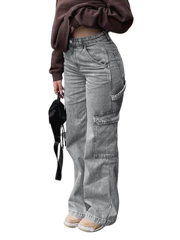 Teen Girls' Y2K Style Cargo Pants, Trendy Casual Design, Comfortable Non-Elastic Fabric, Perfect for Daily Wear & Outdoor Adventures