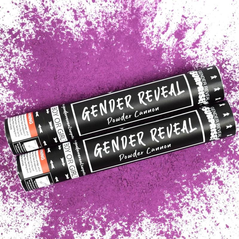 12" Purple Gender Reveal Powder Cannon Kit