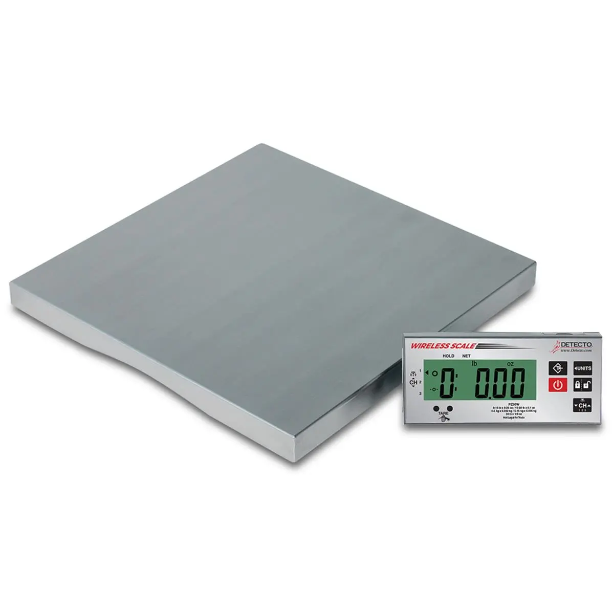 212 MAIN Detecto Stainless Steel Scale, Wireless Display, Touchless Tare, 9 Lbs Weight Capacity