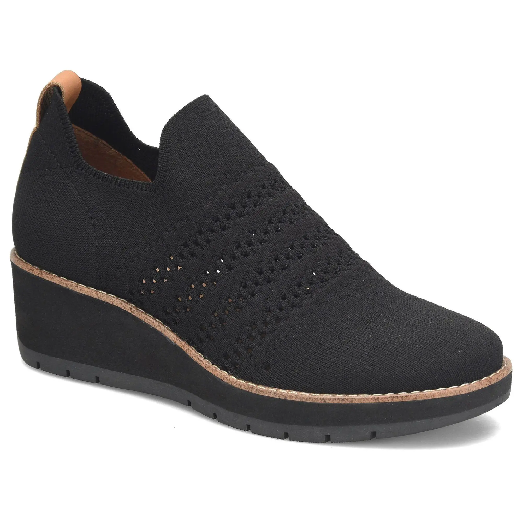 Comfortiva Knit Slip-On Wedged Booties - Fields