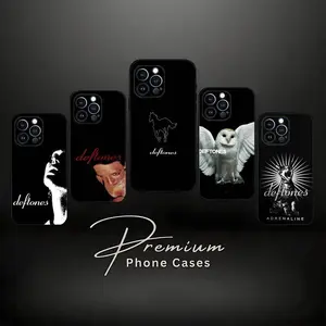 Deftones ES Band Inspired Phone Compatible with iPhone 12/13/14/15/16/17 (Pro Max/Plus) Suitable as a Gift for Friends and Family Soft Silicone Black Cover, Shockproof, Anti-Scratch, Stylish Protective Design