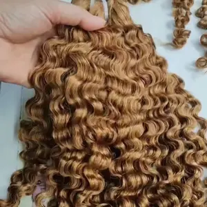 LimitedEditionHair Burmese Curly Human Hair Quality Bundles #Color 30 Honey Blonde