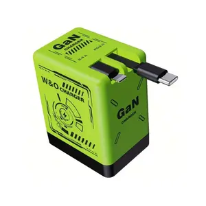 New US Standard Charger with Compact Size & Ultra-Fast Charging Speed; Retractable Charging Cable for Easy Carrying & Storage; Perfect Gift Choice - Fast Charger Equipped with Retractable Cable, Foldable Plug and Portable Retractable Plug