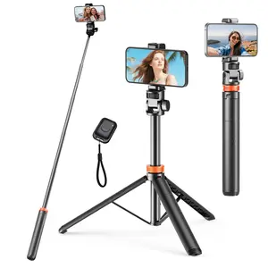 Upgraded 61" Phone Tripod with Wireless Remote & Selfie Stick | All-in-One, Travel-Friendly Stand for iPhone 13-17& Android