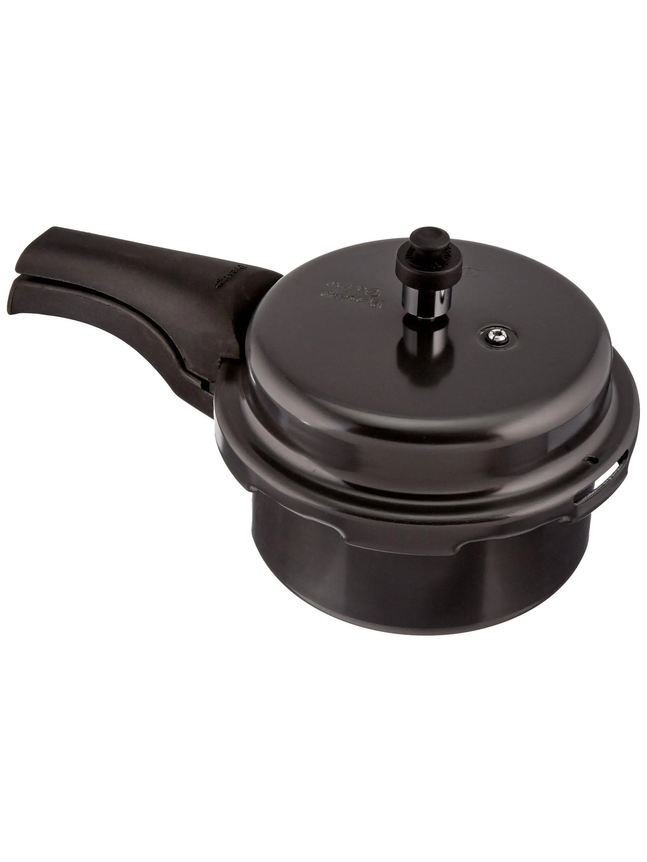 Prestige PRHA2.5 Deluxe Hard Anodized Black Color Pressure Cooker - 2.5 Litres