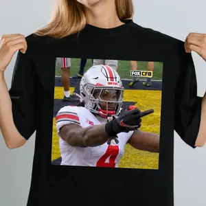 Funny Jeremiah Smith Flips Off Michigan Fan Shirt, Jeremiah Smith Shirt, Ohio State Football Tee, Game Day Shirts, College Football Shirt