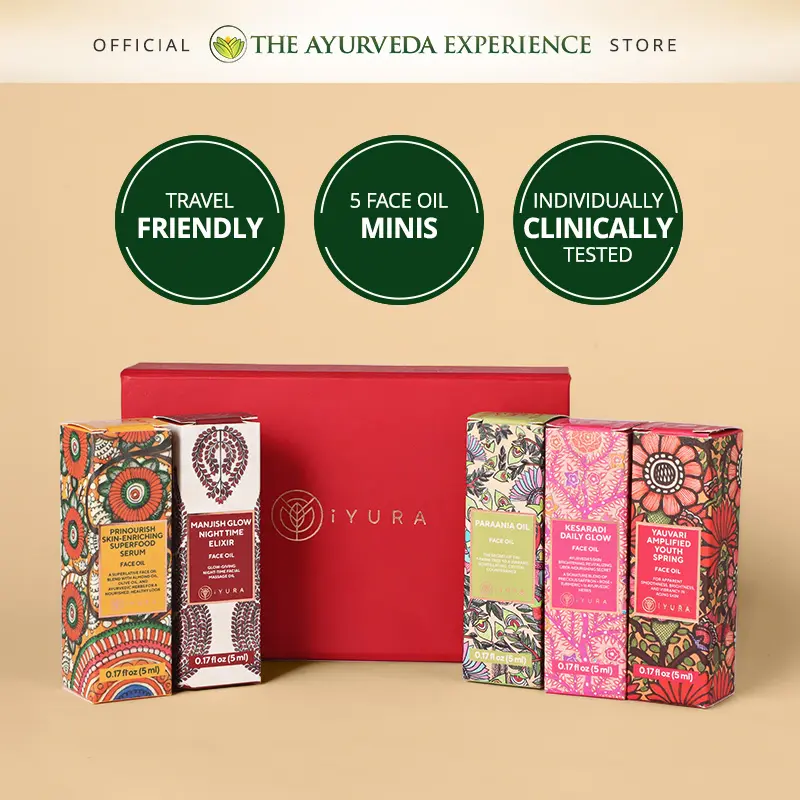 TAE The Real Face of Beauty – 5 Ayurvedic Face Oil Minis TAE The Real Face of Beauty – 5 Ayurvedic Face Oil Minis