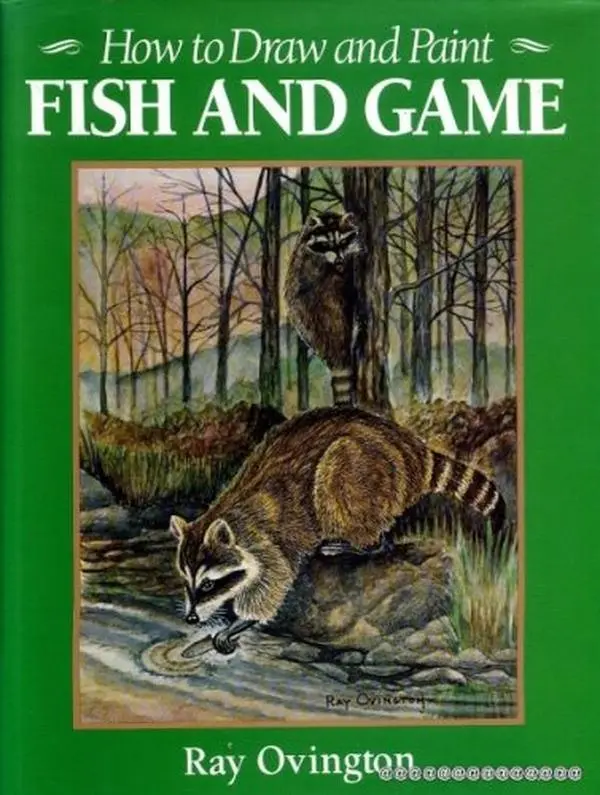 USED Book - How To Draw and Paint Fish and Game by Ray Ovington (Hardcover) - english