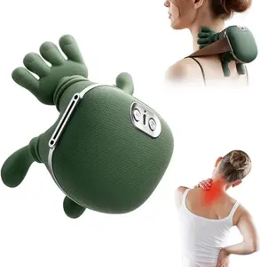 Shoulder and Neck Massager Electric Neck Massager Bionic Hand Heating Wireless Portable 3D Kneading Massage Suitable for Neck, Shoulders, Legs, and Hands Unisex Lightweight Design Adjustable Speed, Stylish Appearance