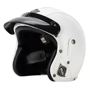 Retro 3/4 Leather Half Helmet Universal Summer Safety Gear for Scooter Cruiser Motorcycle Men Women