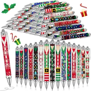 150 count Christmas Ballpoint Pens Bulk Holiday Novelty Pens 0.5 mm Ugly Sweater Retractable Black Ink Decorative Stationery for Office School Party Favor Supplies Women