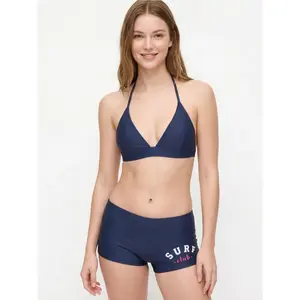 Cider High Stretch V-neck Criss Cross Triangle Bikini Set