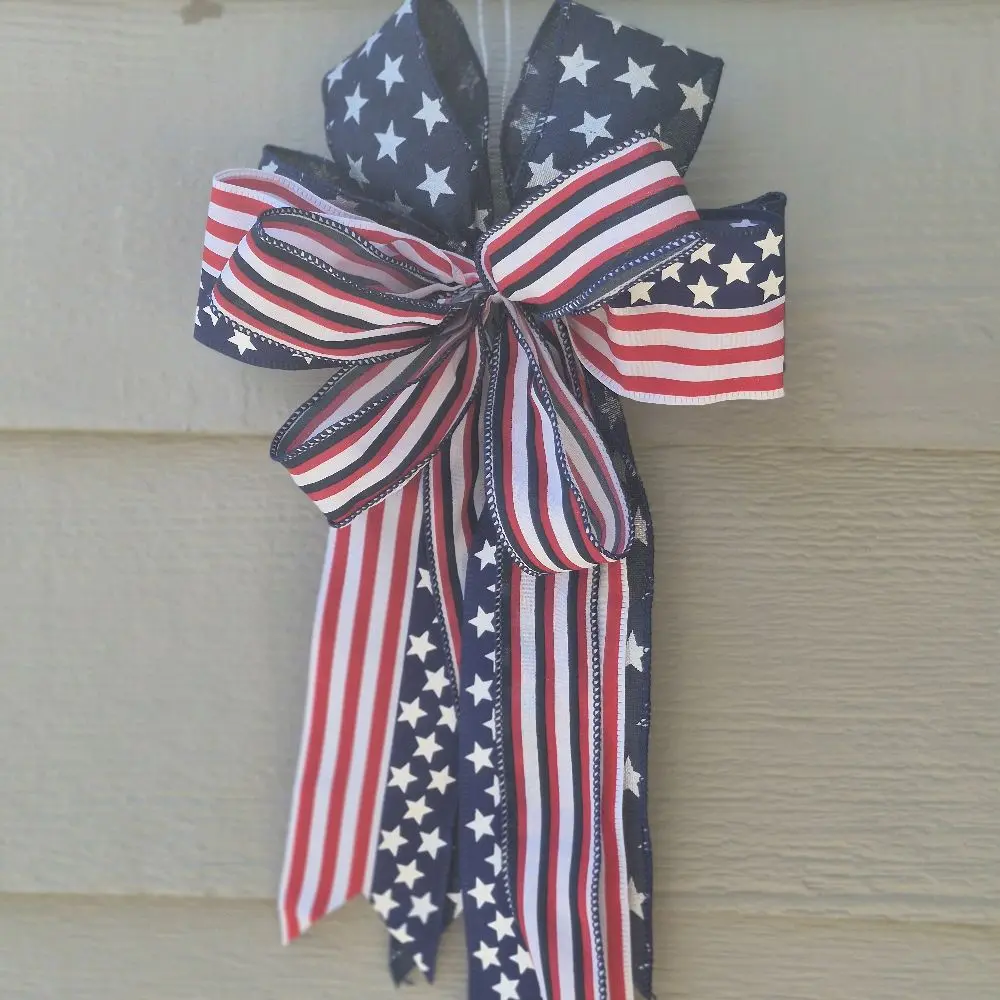 Stars and stripes bow