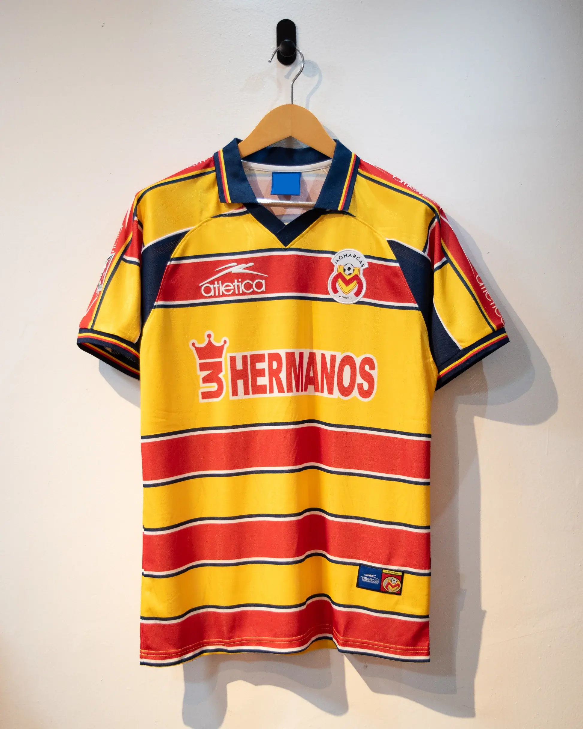 Monarcas Morelia 1999-00 Home Jersey, All-Over Print Collared Football Jersey, Short Sleeve Unisex Breathable Casual Sporty Shirt For True Fan