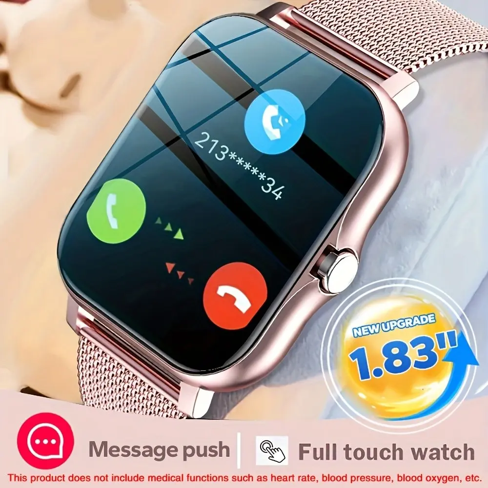 New Smartwatch 1.83 Inch Wireless Calling/receiving, Long Battery Life, Suitable for Multiple Phones, Unisex Gift, Touchscreen Smartwatch