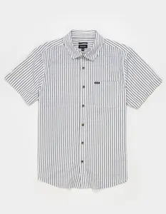 BRIXTON Coastal Print Stripe Mens Button Up Shirt