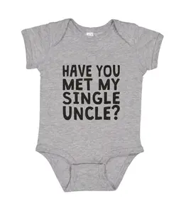 Have You Met My Single Uncle Onesie, Funny Baby Onesie, Newborn Gift Baby Bodysuit, Cotton Baby Clothes