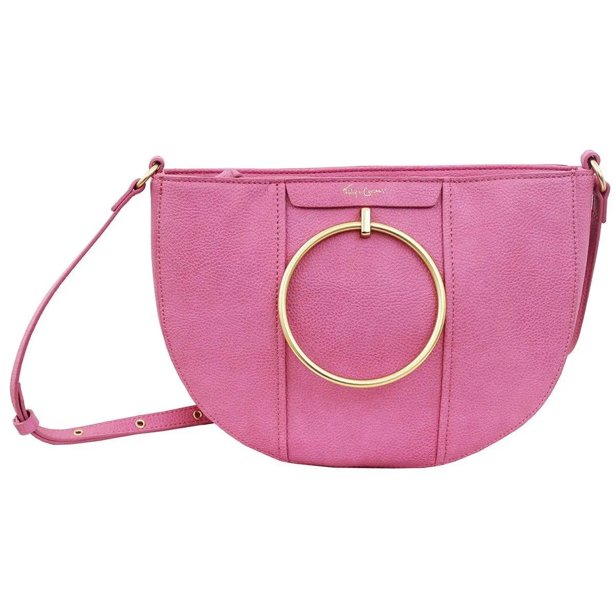 Limelight City Crescent Crossbody in Rose