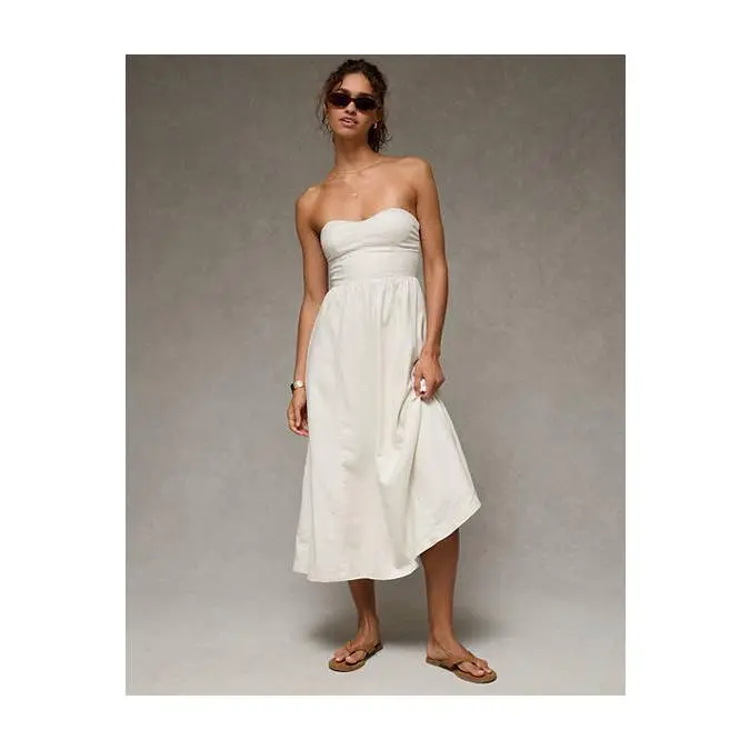AE Strapless Corset Midi Dress