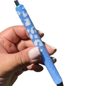 White Cheetah Glitter Pen, Office Supply, PaperMate InkJoy,