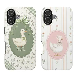 Cute Geese Phone Case - Goose Case Mobile Phone Cover - Duck Gift Protective Cover ToughCompatible with iPhone X 11 12 13 14 15 16 17 Impact Resistant Polycarbonate TPU