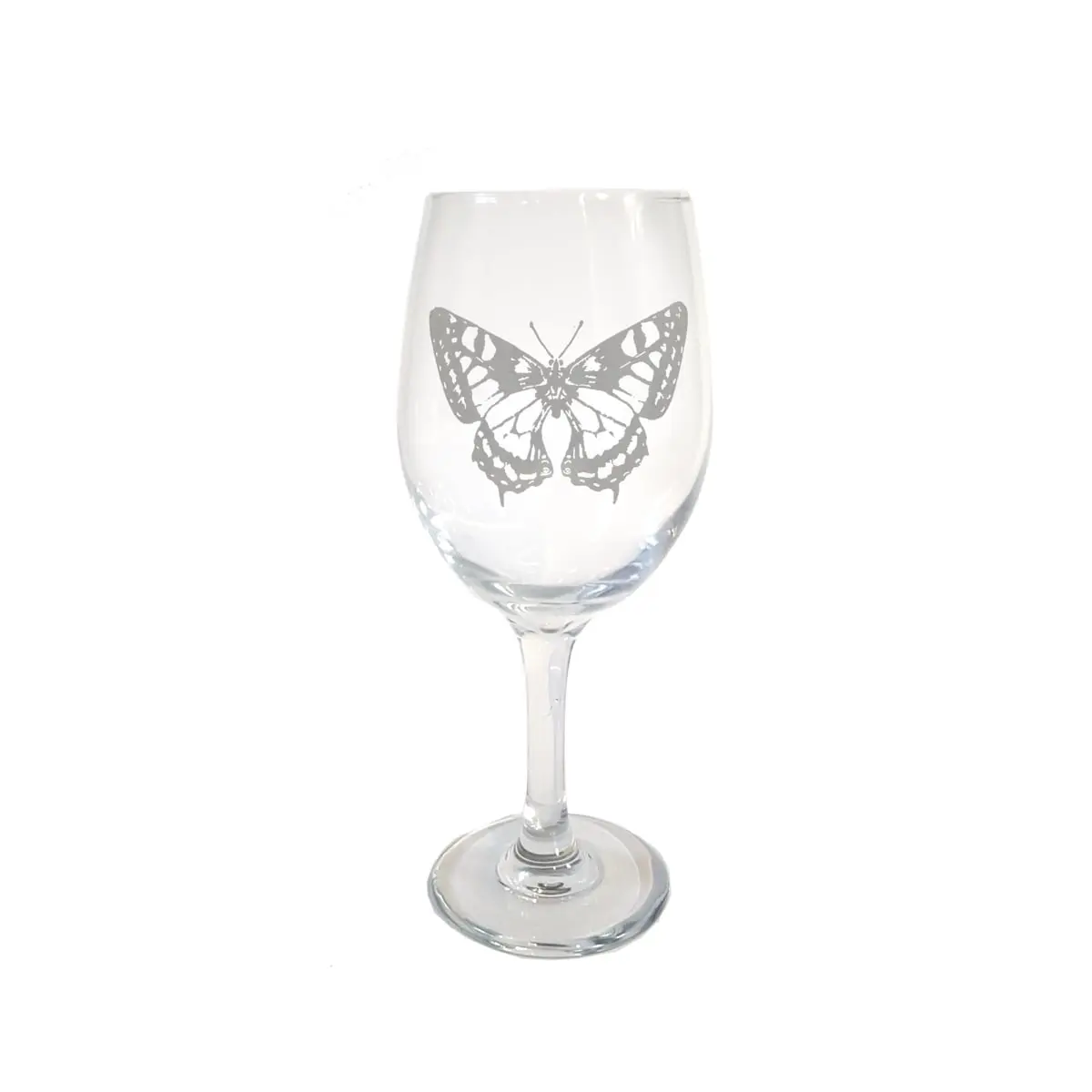 18 oz Butterfly Engraved Wine Glass, Lightweight Luminous Kitchenware Drinkware for Wine Serving