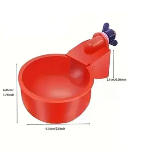 Pack of 10 Automatic Feeders, Dispensers, Waterers and Bowls Set for Chickens Ducks Small Animals, No Battery Needed, Durable Plastics, Indoor Outdoor Use