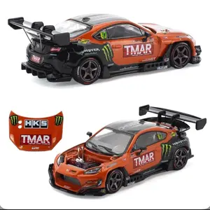 Pop Race Pandem Toyota GR86 Die-Cast Diecast Toy, Daigo Saito Formula Drift Japan 2022 - 1/64 Scale Model Car, PR64-265 Collectible, Die-Cast Diecast Toys