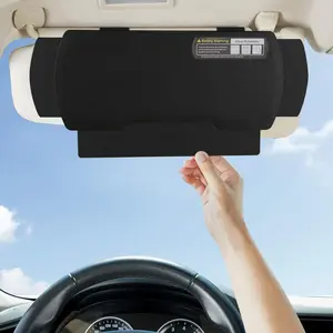 Visor Sunshade Extender, Window Shade, Anti-Glare Sun Blocker for Driver or Front Seat Passenger, (Black)