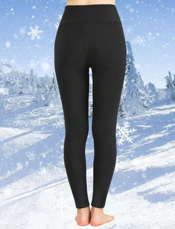 3 Pack Super Soft Plus Lined Leggings, Solid Color Thermal Warm Pants for Women, Workout Yoga Running, Fall and Winter Yoga Pants