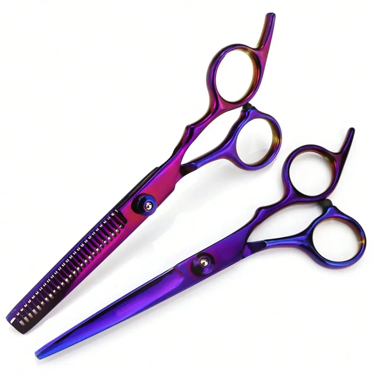 Professional Hair Cutting Scissors, Thinning Shears, Stainless Steel, Ergonomic Design, Suitable for Fine Soft Wavy Hair, Salon Use, Hair Tool, Salon Equipment