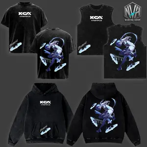 Promeia Zenless Zone Zero ZZZ Game Glitch Graphic T-shirt Streetwear Oversized Bungie Fan Gift Heavyweight Aesthetic Print Unisex Top