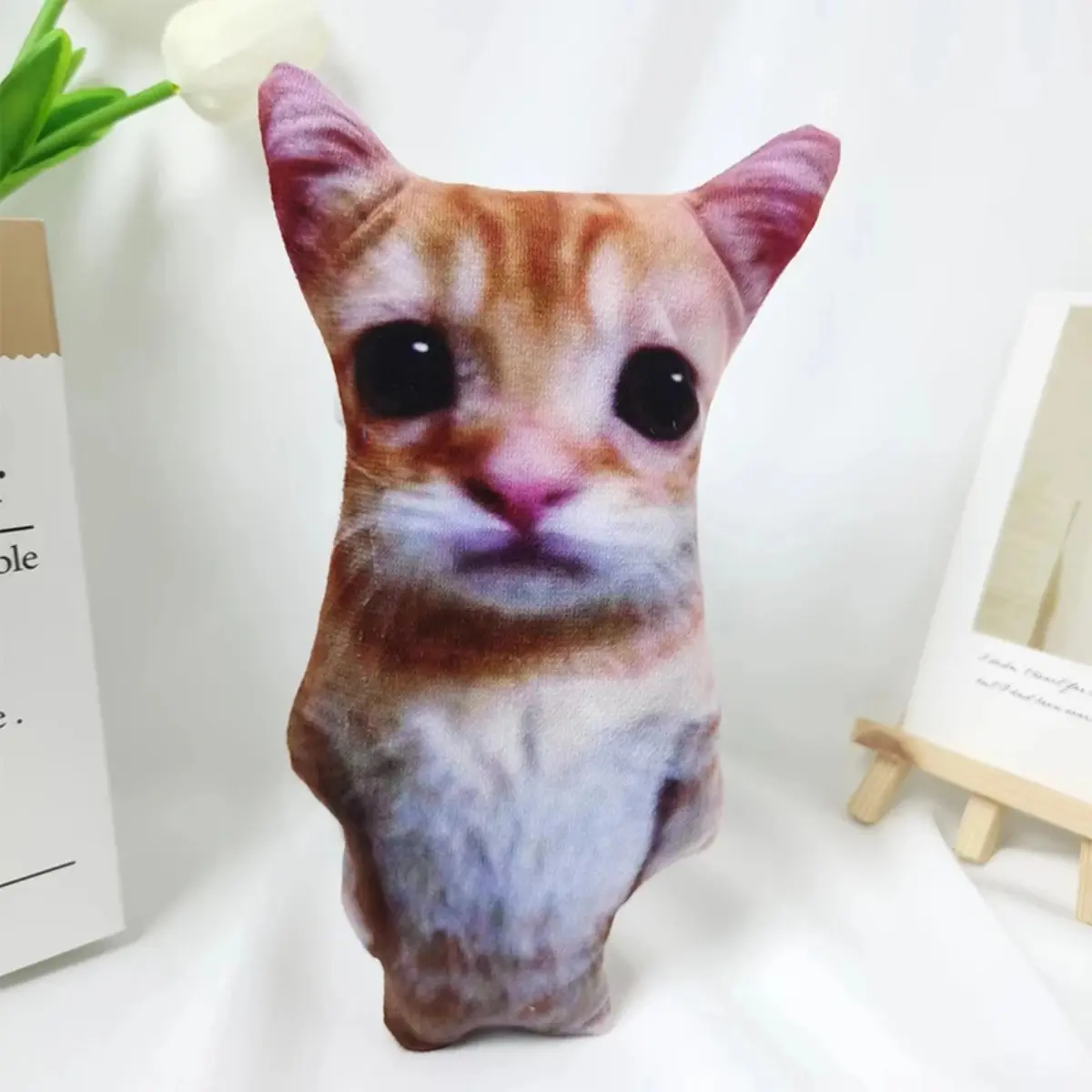 Cute Simulated Cat Doll Plush Toy Stuffed Soft Animal Plush Kitten Pillow Kids Girls Birthday Gift Pet Toys Decor