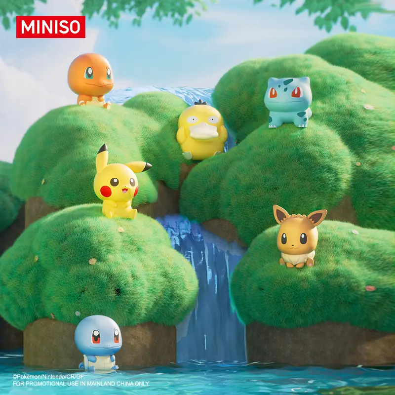 MINISO Pokémon Tiny Encounter Series Vol.1 Figures - Cute Collectible Minifigs, 3D Figurine Figurines, Statues & Bobbleheads, Perfect Gift for Pokémon Fans, Home & Office Desk Decor, Cartoon Figurine Figurines, Statues & Bobbleheads