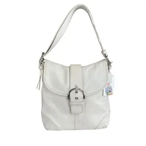 Pre-owned coach Leather Shoulder Bags Soho Legacy Off White Buckle Crossbody Y2K 2 Way Shoulder Purse
