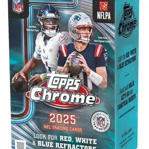 (BREAK 128) TOPPS CHROME football 10 box break PYT , Sports Cards Packs, Trade Card Box
