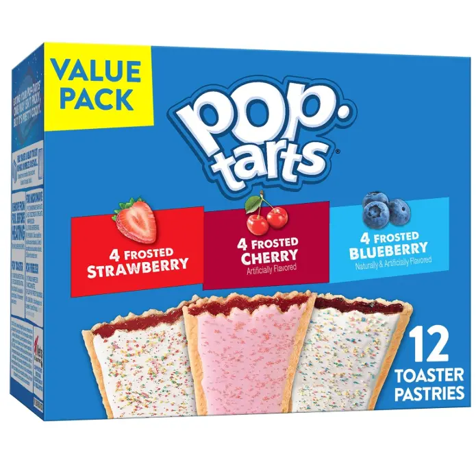 Pop-Tarts Toaster Pastries, Breakfast Foods, Kids Snacks, Value Pack, Fruit Lover's Variety Pack, 20.3oz Box (12 Pop-Tarts)