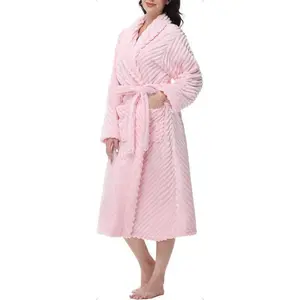 Premium Women's Robes - Super Soft Cozy Fleece Plush Long Bathrobe