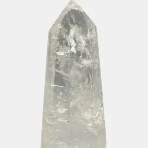Clear Quartz Tower #1 Master Healer Crystal for Energy Deflection & Soul Cleansing Enhances Psychic Abilities