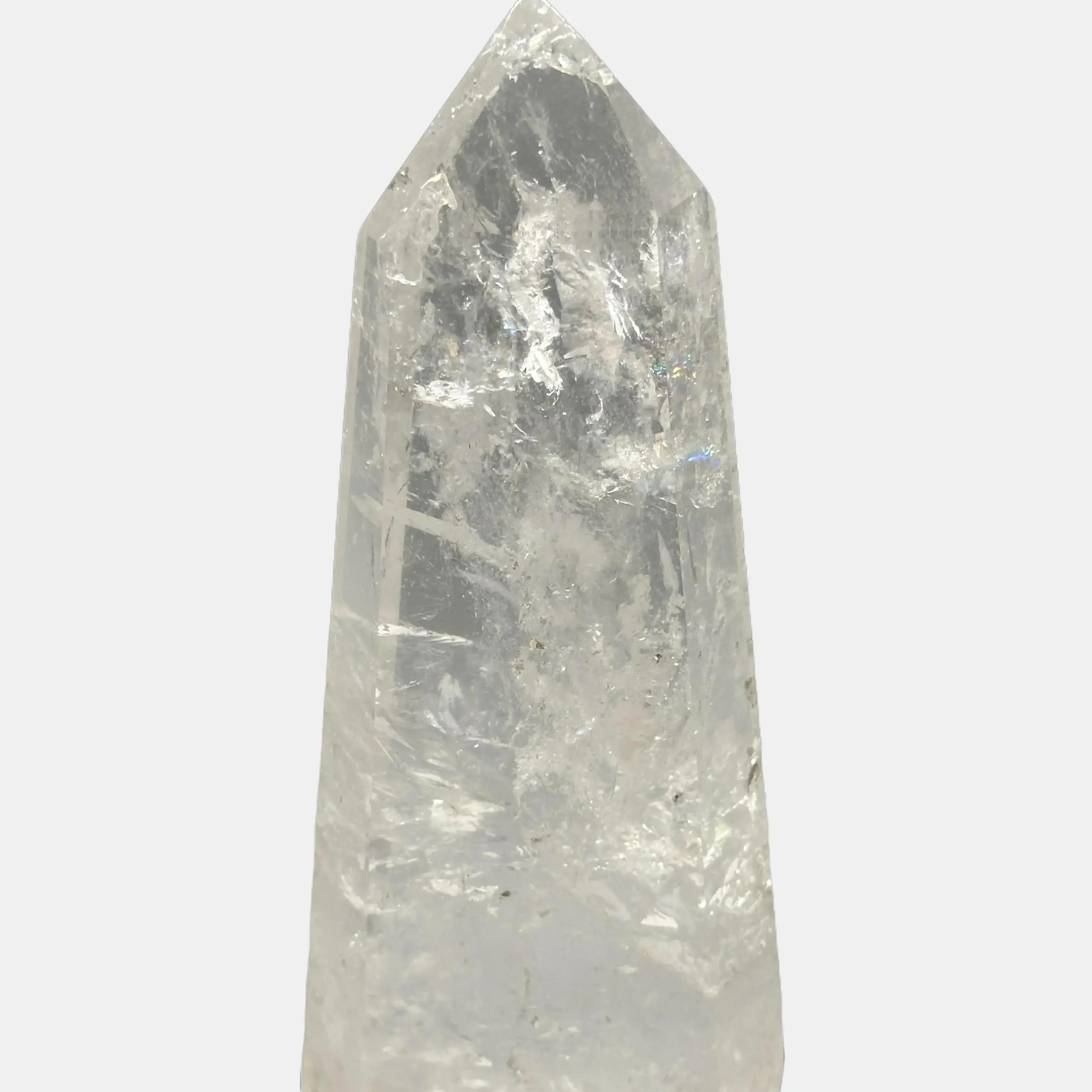 Clear Quartz Tower #1 Master Healer Crystal for Energy Deflection & Soul Cleansing Enhances Psychic Abilities