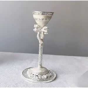 Enamel light luxury creative goblet crystal ball base base base, shelf metal ball bracket ornament, home decoration ornament, home light luxury decoration display stand