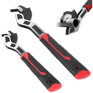 12" Multifunctional Adjustable Wrench, Automatic Size Adjustment Self-locking Wrench, 15-35mm Spring QuickWrench, Suitable for Pipeline Maintenance, Can Replace RatchetWrench, Pipe Clamp, etc.