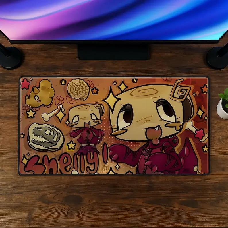 Shelly Dandy's World Mouse Pad, Roblox Gaming Mousepad, Cute Cartoon XXL Desk Mat, Kids Gamer Desk Pad, Dandy World Gift Luna