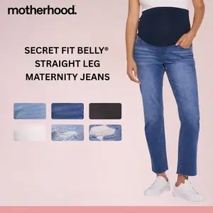 Women's Secret Fit Over the Belly Slim Straight Leg Jeans - Motherhood Maternity