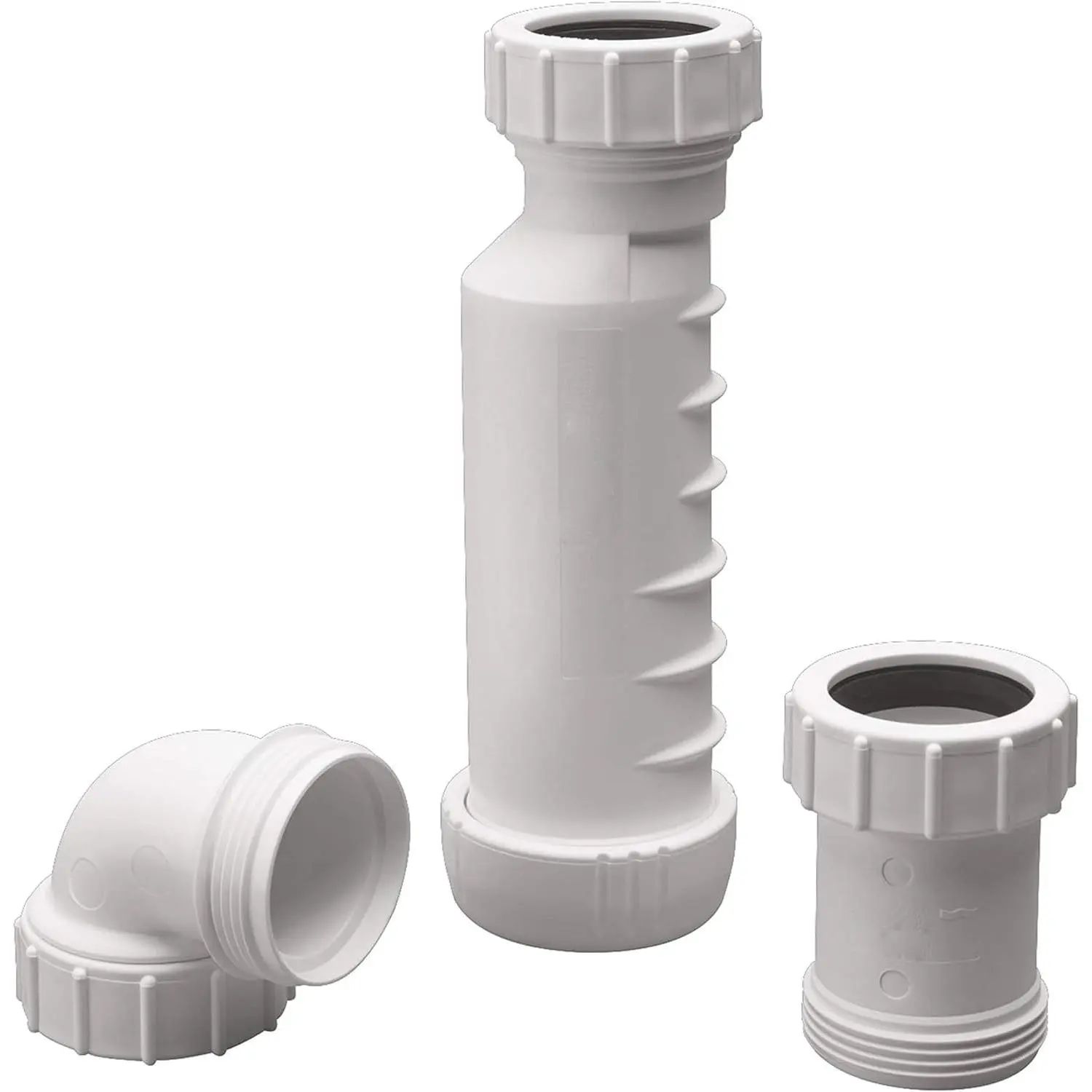 1-1/2" Tubular Self-Sealing Waterless P Trap, Upgraded HepvO 1-Way Sanitary Waste Valve with Dry Seal Technology, Prevents Air & Wastewater Backflow, Includes 90° Adapter, 5-Year Warranty for Showers, Mobile Homes, Boats