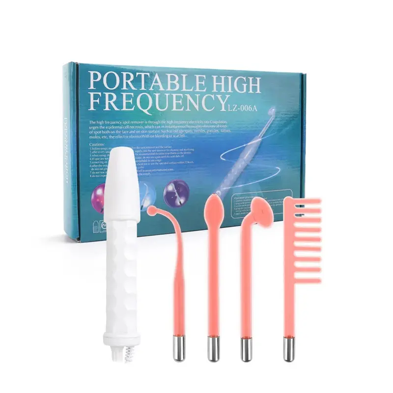 Portable High Frequency Facial Massager Comb, Us Plug Home Use Beauty Instrument, Face Lifting Device, New Condition, Model Xinghao Lz-006a